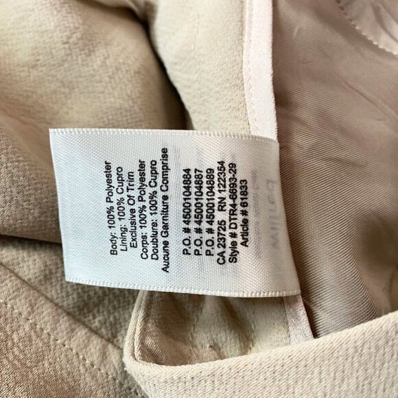 ARITZIA WILFRED EXERGUE DRAWSTRING MINI SHORT IN BEIGE - 4 - Picture 7 of 7